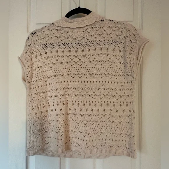 ❤️ BOGO Jessica Simpson Ivory Knit Sweater Size Small - Picture 4 of 7